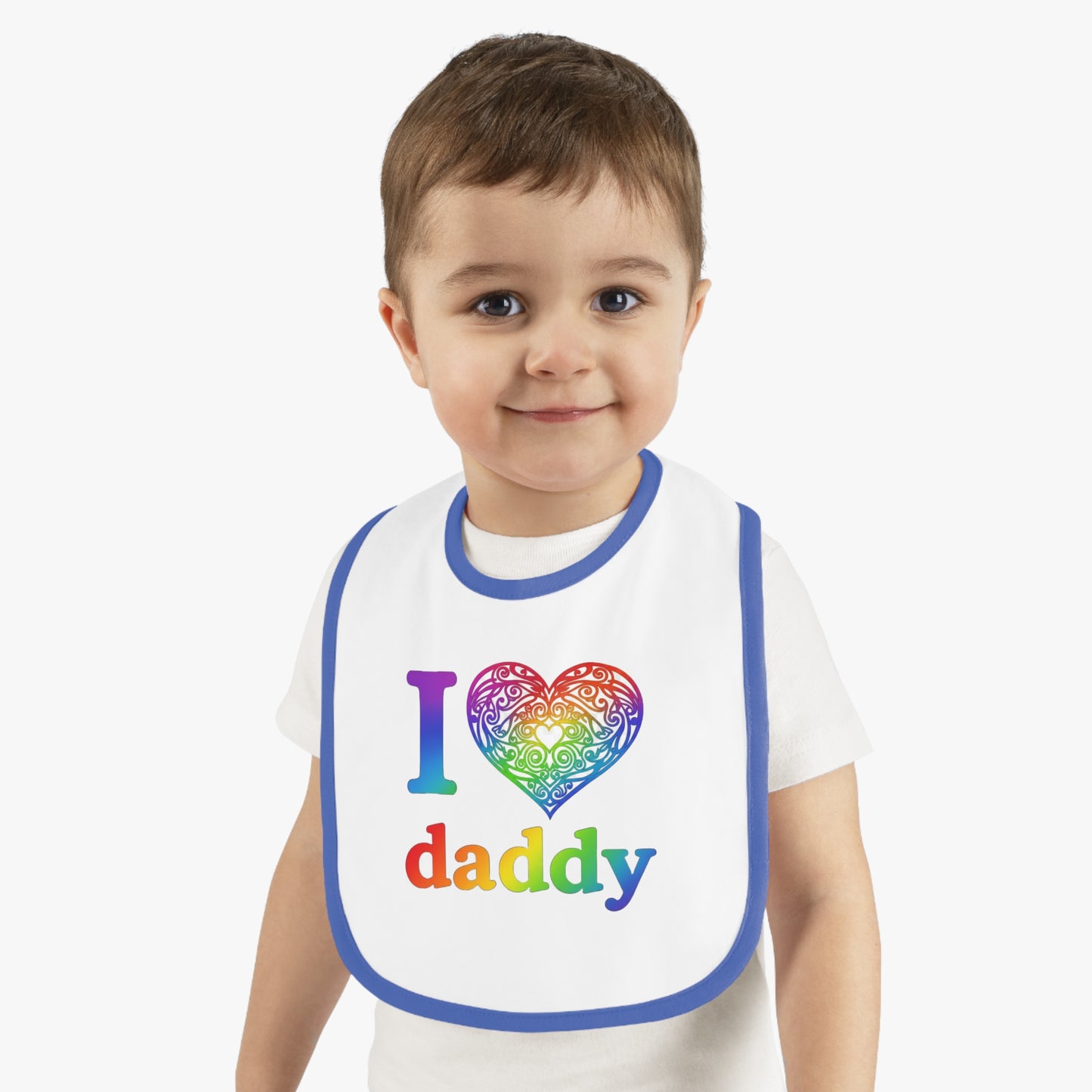 The "I ❤️ Daddy" Celtic Heart Mandala Baby Bib