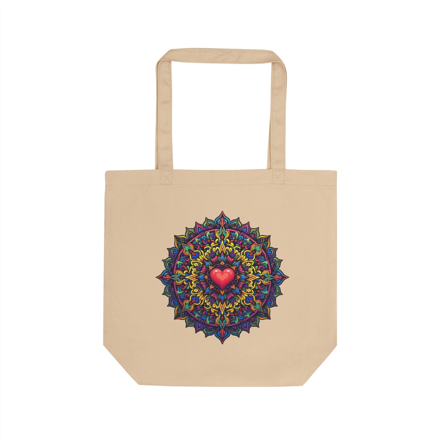 Eco-Friendly Family First Heart Celtic Mandala Tote Bag: Carry the Mission of Unity.