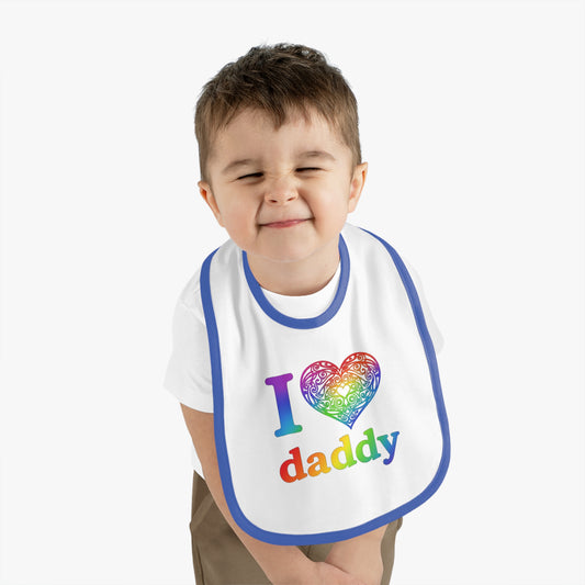 The "I ❤️ Daddy" Celtic Heart Mandala Baby Bib