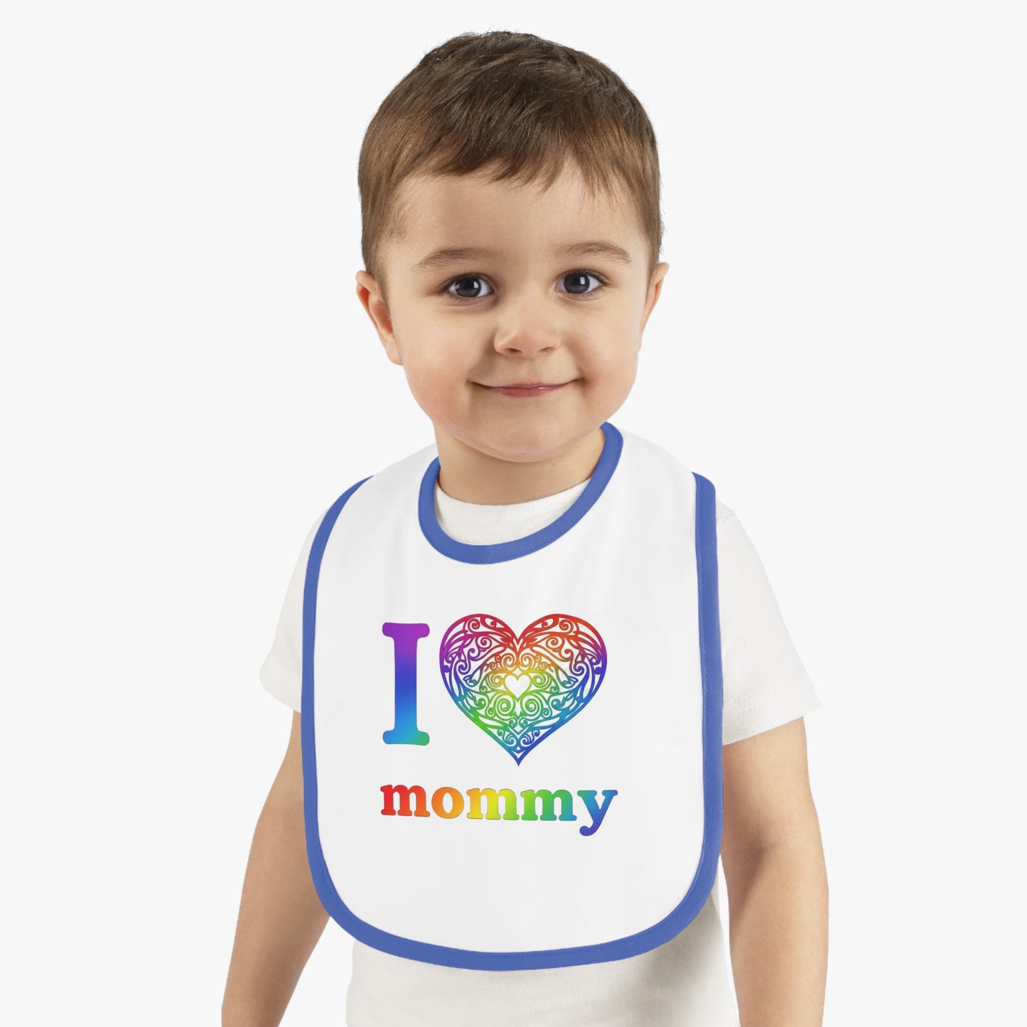 I ❤️ Mommy Celtic Heart Mandala Baby Bib