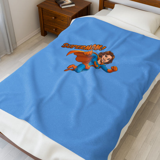 Supermom Velveteen Plush Blanket