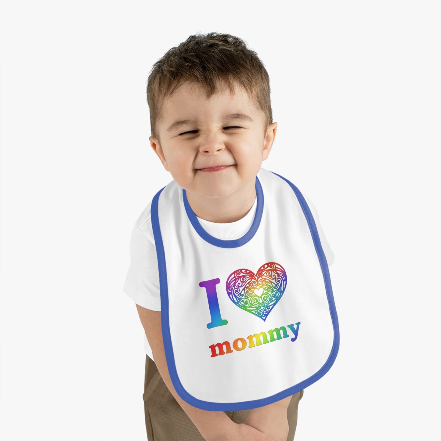 I ❤️ Mommy Celtic Heart Mandala Baby Bib