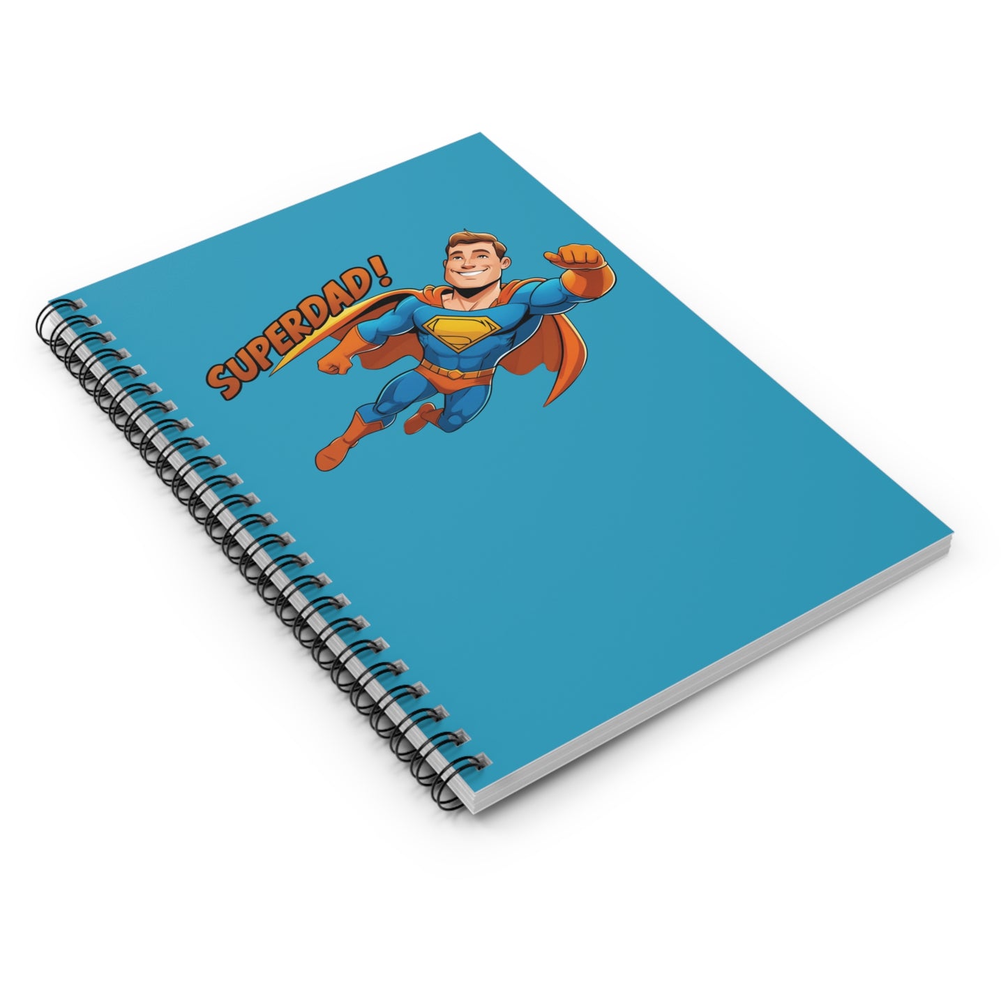 Superdad Spiral Notebook - Fun Gift for Dads, Father's Day, Back to School, Notepad, Journal, Stationery
