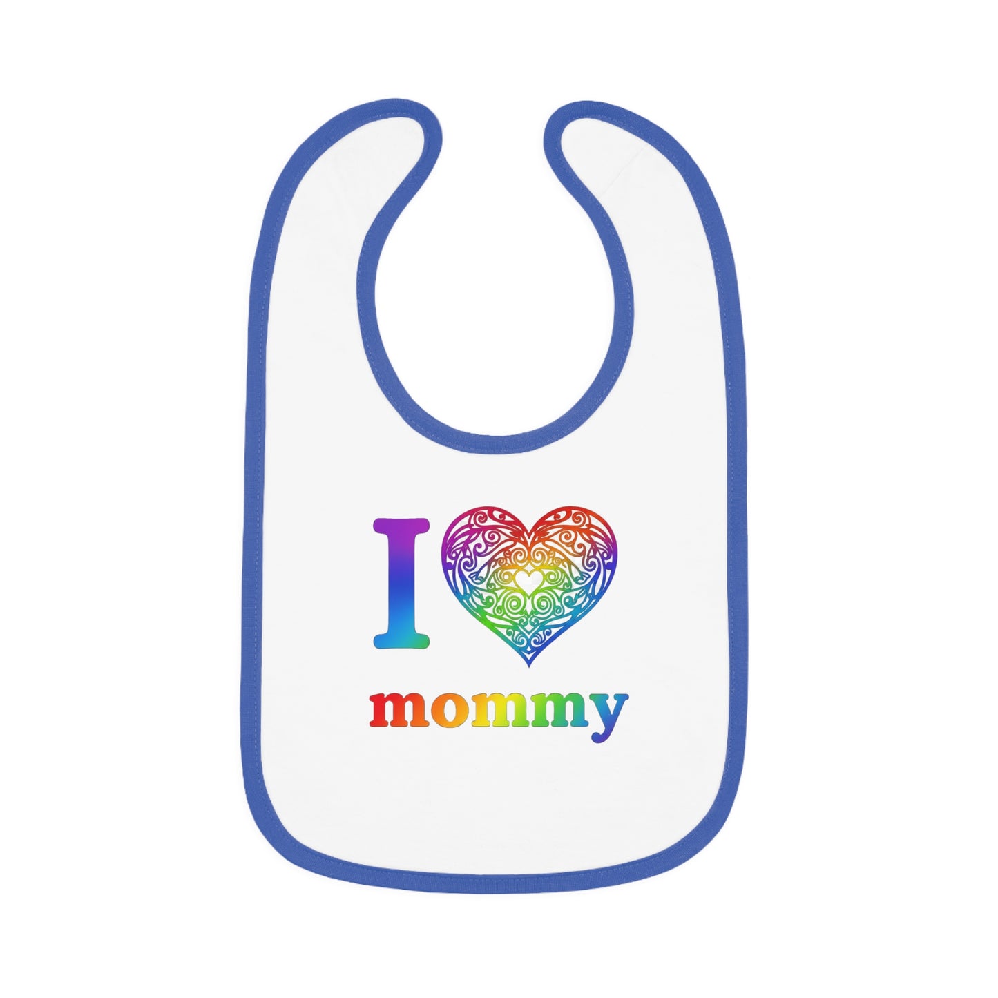 I ❤️ Mommy Celtic Heart Mandala Baby Bib