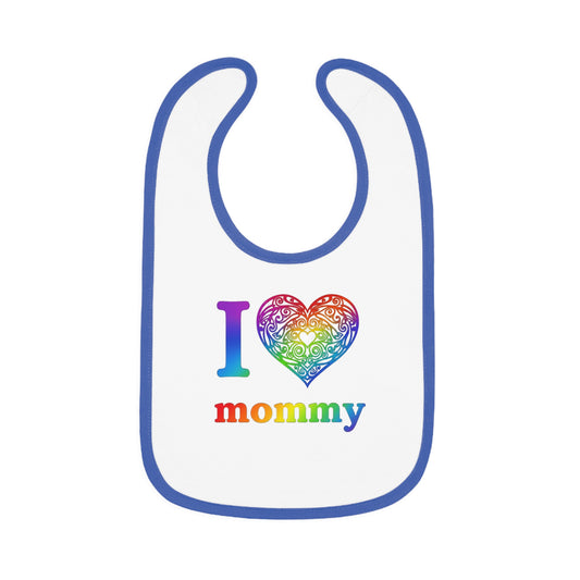 I ❤️ Mommy Celtic Heart Mandala Baby Bib